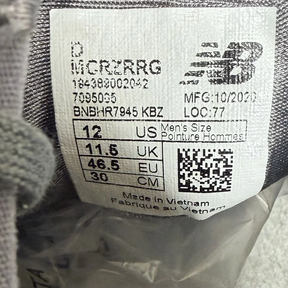 New Balance Fresh Foam Cruzv1 Reissue Running Shoes Mens 12 US Grey MCRZRRG